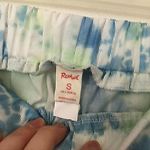 Romwe NEW NWT  Tie Dye Pull On Pants Green Blue White High Waisted Joggers Small Photo 6