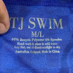 TJ SWIM Vibrant Blue Terry cloth Sleeveless swim cover up mini dress Size M/L Size M Photo 4