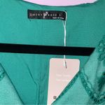 Emery Rose Size L Green Eyelet Mini Dress Boho Cottagecore Fairy Preppy Size L Photo 4