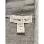 Garnet Hill Size L Gray Heathered Cowl-Neck Tencel Tunic Top Neutral Gorpcore Photo 6