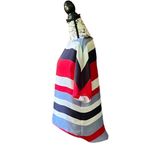 ZARA  Women’s Red Blue Striped Boxy Oversized Blouse S Nautical Preppy Sailorcore Photo 3