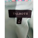 Talbots Women Pastel Artsy Pencil Skirt Size 6 Blue Pink Cotton Stretch Colorful Photo 4