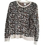 A New Day Brown and Cream Cardigan Sweater with Animal Print Photo 8