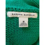 Banana Republic  Emerald Green Cotton cropped swing sweater coat Medium Photo 6