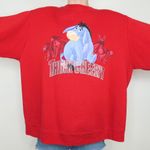 Disney Vintage 90s Eeyore Think Cheery Red Sweatshirt Photo 0