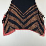 Free People  Reversible‎ Tank Top Brown Black Geometric Sleeveless Boho Festival Photo 3