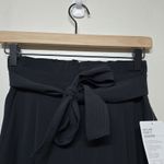 Athleta  Skyline Pant II‎ Stretch Paperbag Pants Women's Size 6P Black Belt Photo 2