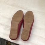 Mercer & Madison Red Burgundy genuine leather slip on office siren core preppy loafers silver hardware Photo 2