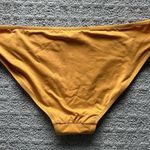 Athleta  Womens Small S Bikini Bottom Cheeky Neon Orange Mid Rise Summer Beach Photo 3