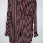 Maeve  Anthropologie Womens Striped Long Sleeve Button Down Tunic Shirt Sm‎ CPB31 Photo 0