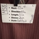 Eye Candy   Bodysuit‎ Purple Size L Snap Closure Stretch Long Sleeve Ribbed Photo 6