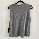 Lauren Moshi Grey Crystal Embellished Skull Kel Tank Top Size Medium New W/ Tag Photo 3