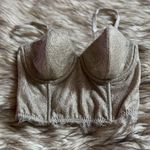 Victoria's Secret VS gold shimmer bustier bra 34C Photo 1