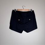 White House | Black Market  Navy Blue Dressy Shorts Womens 10 Chino Preppy Academia Photo 5