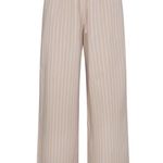 SKIMS Cotton Poplin Straight Leg Pant in Stone Stripe, Size Large Photo 3