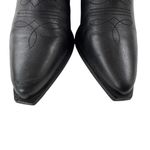 Steve Madden  Western Black Leather Cowboy Boots Coastal Cowgirl Size 8 Photo 4