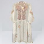 Johnny Was heavily embroidered Elizabetta baby doll dress NWT (oversized) RARE Photo 1