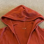 Three Dots  Women’s Hooded Red Waffle Long Sleeve Top Photo 1
