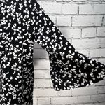 Michael Kors Black White Valentine Hearts 3/4 Bell Sleeve Blouse Top M Photo 8
