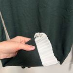 Vila Milano Green & White Ruffle Sweater Size Large Photo 3