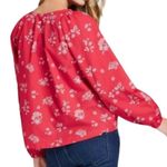 Universal Threads Boho Red Calico Floral Peasant Bohemian Blouse by UNIVERSAL THREAD ~ Size MEDIUM Photo 1