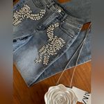 Cache  Embellished Rhinestone Gems Denim y2K Statement Jean Size Women’s Sz 24 Photo 1