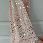 H:ours NEW  Helen Gown Sequin Wrap Maxi Photo 6