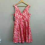 NWT Rickie Freeman for Teri Jon Sleeveless Coral Jacquard Dress Size‎ 16 Orange Photo 3