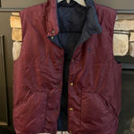 Ralph Lauren Vintage  Burgundy Quilted Vest Photo 0