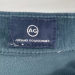 AG Adriano Goldschmied  The Prima Ankle Cigarette Corduroy Pants Teal Size 27 Photo 2
