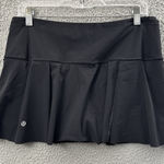 Lululemon  Lost In Pace Skirt Skort Black Athletic Athleisure Tennis Women's 8 Photo 0
