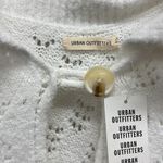Urban Outfitters UO  White Knit One Button Poncho OS Photo 3