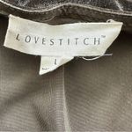 Lovestitch  Velvet embroidered kimono faux wrap top Large Photo 4