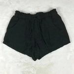 AERO Linen Blend Black Shorts Size Large Photo 7