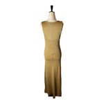 ZARA  Knit Tan Scoop Neck Maxi Slip‎ Lined Tank Dress Size L Photo 2