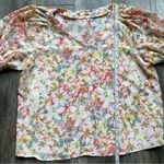 LC Lauren Conrad NWT Women's V-Neck Button Front Top and Skirt Set Floral XL Photo 13