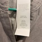 NWT Mer Sea Essential Shirt Dress Womens L/XL Gray Cotton Blend Collared Pockets Size L Photo 5