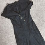 Urban Outfitters Karen Surplice Black Jumpsuit Photo 3