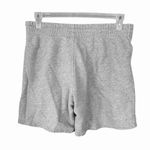 Adidas  Womens Gray Essential French Terry Athletic Shorts. Drawstring Medium 3” Photo 1