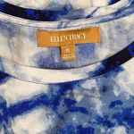 Ellen Tracy Pretty Tie Dye Sleeveless Top Blue White Size Medium Photo 6