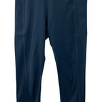 Girlfriend Collective Navy Blue High Rise Leggings SMALL Full Length w/ Pockets Photo 0