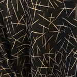 Lush Clothing Lush Black with Mini Lines Long-sleeve Blouse Photo 2