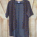 LuLaRoe  Yellow Polka Dot Casual Cardigan Cover Up Photo 7