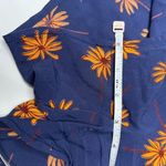 Madewell  Navy Blue and Orange Floral Shorts Photo 6