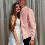 Francesca's Francesca’s White Floral Short Dress Photo 0