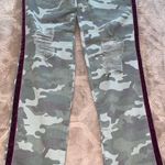 SO camouflage favorite skinny jeggings pants with maroon colored velour Strip Photo 2