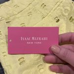 Isaac Mizrahi New York NWT Size 2 Citron Yellow Eyelet South Hampton Crop Pants Photo 4