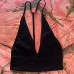 Free People intimately black nylon v neck racer back bralette Photo 0