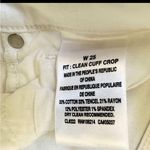 joe's jeans Joe’s white clean cuff crop jeans Photo 8