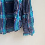 Time and Tru Women's XXL Blue Plaid Long Sleeve Flannel Shirt Photo 2